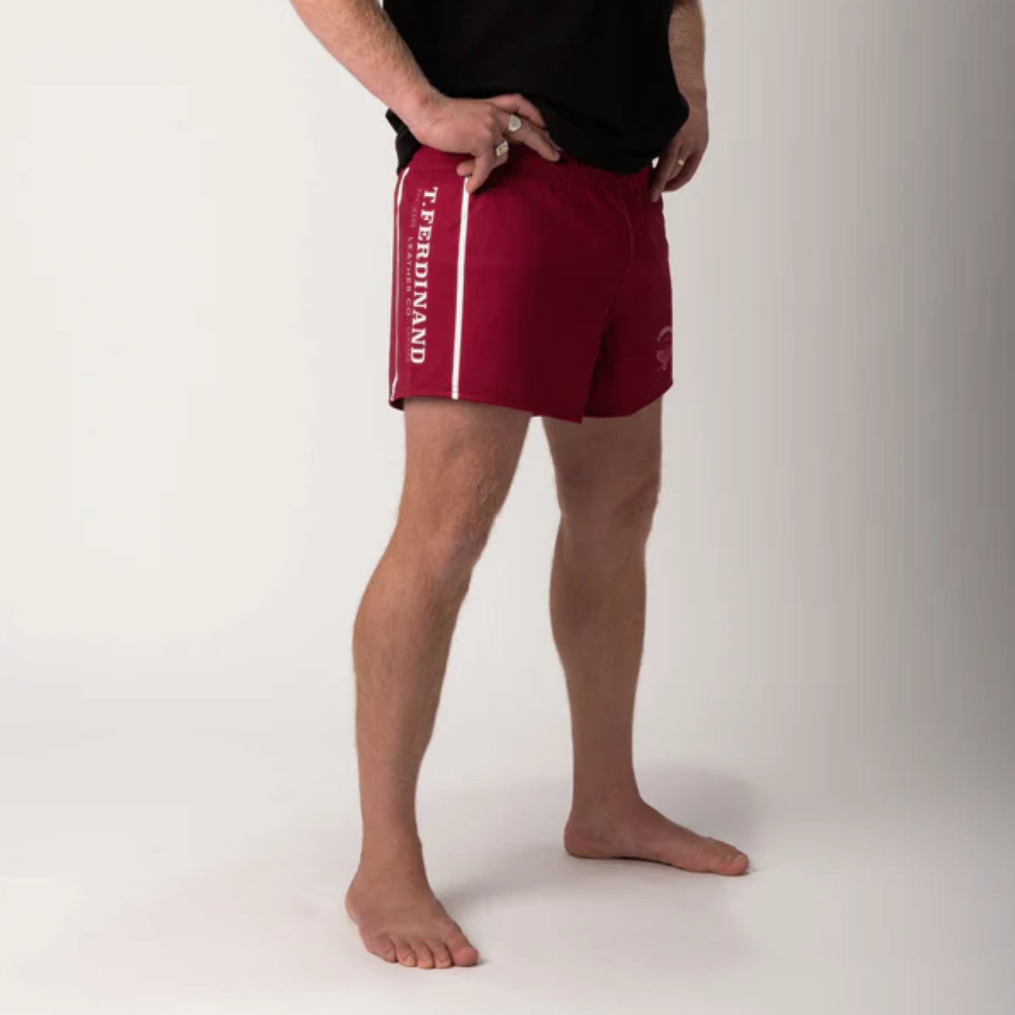 TF Rugby Shorts in Burgundy