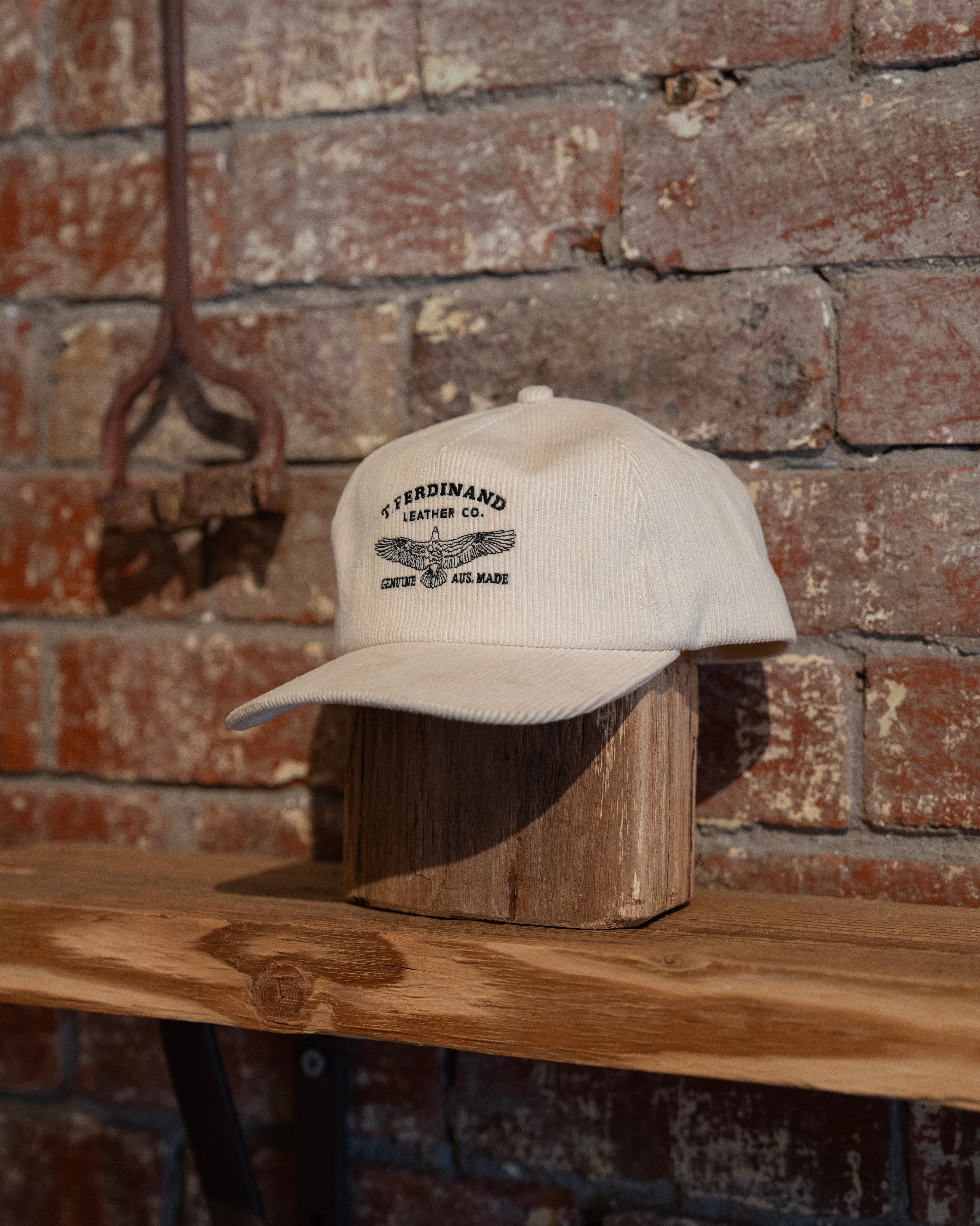 Corduroy Cream Hat