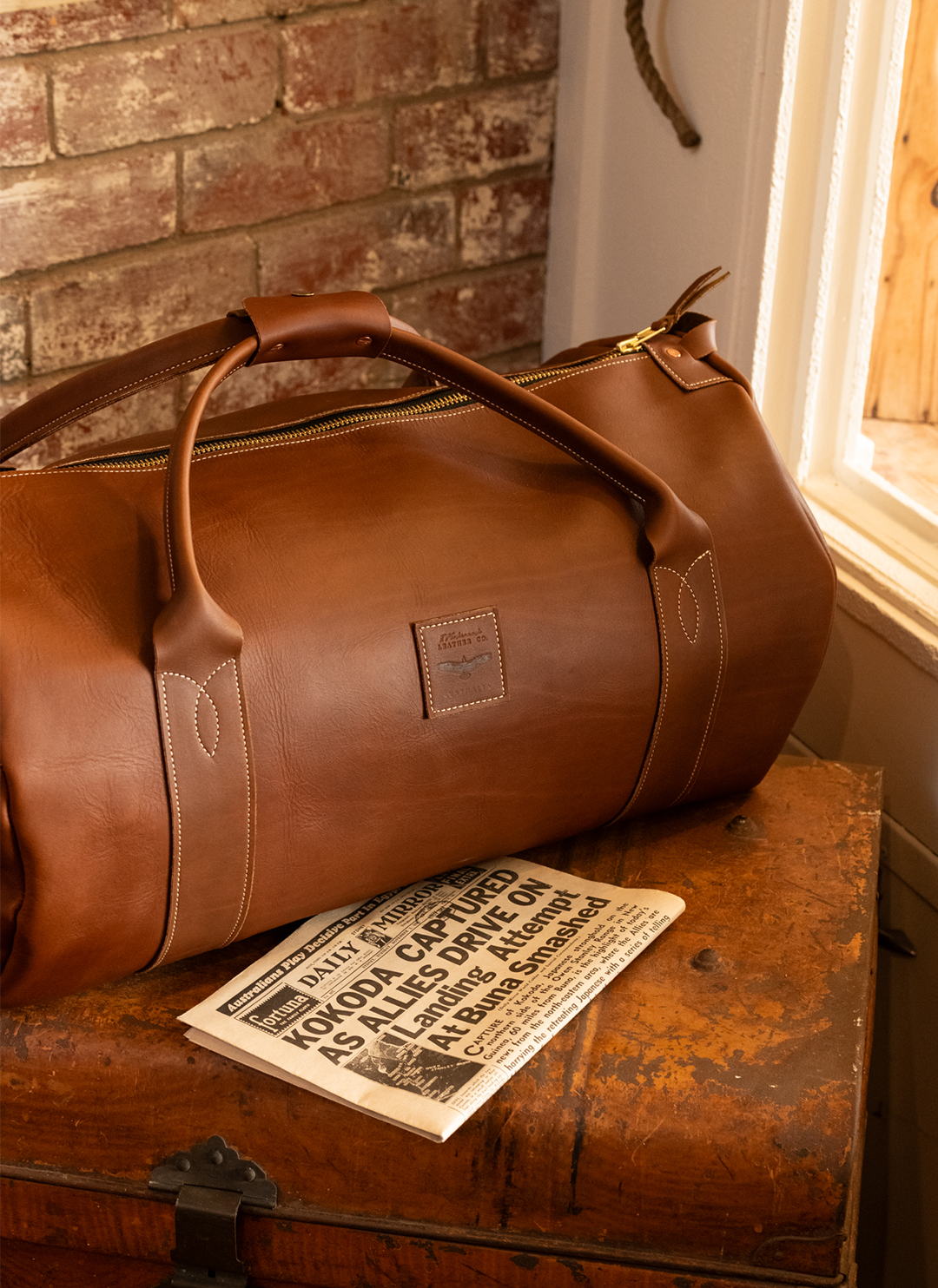 Brumby Leather Bag in Tan