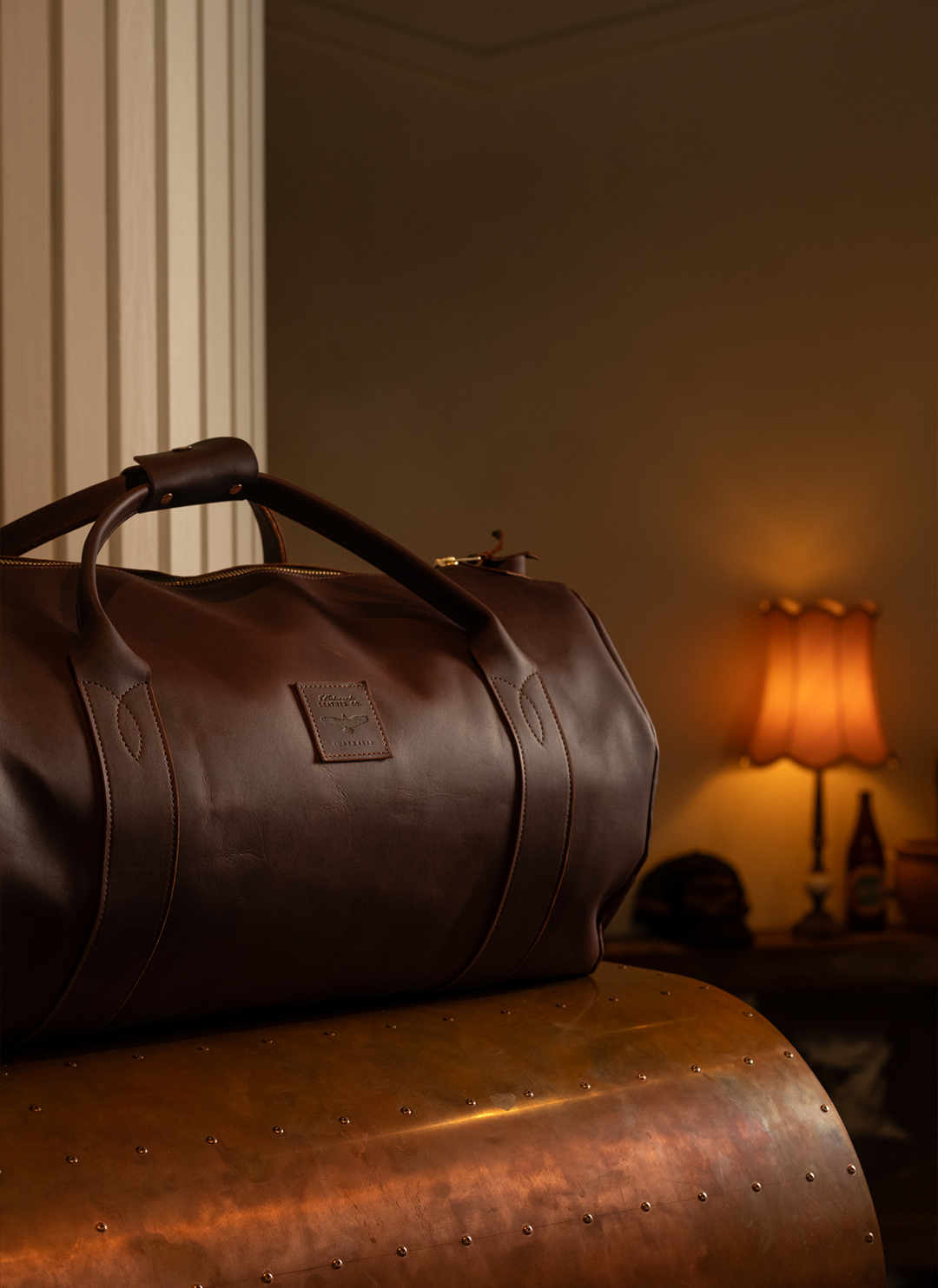 Brumby Leather Bag in Burgundy
