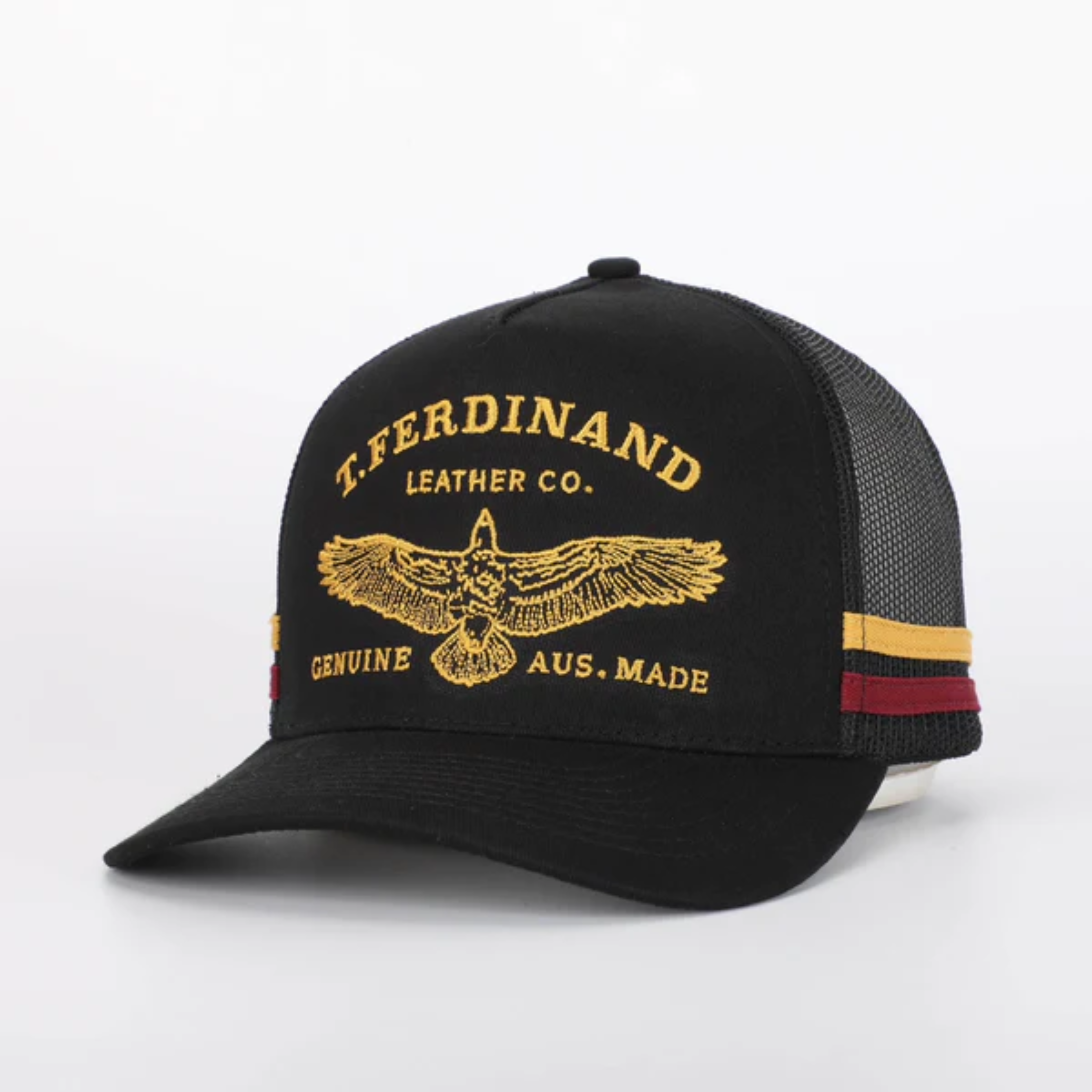 Trucker Cap Black & Gold Eagle