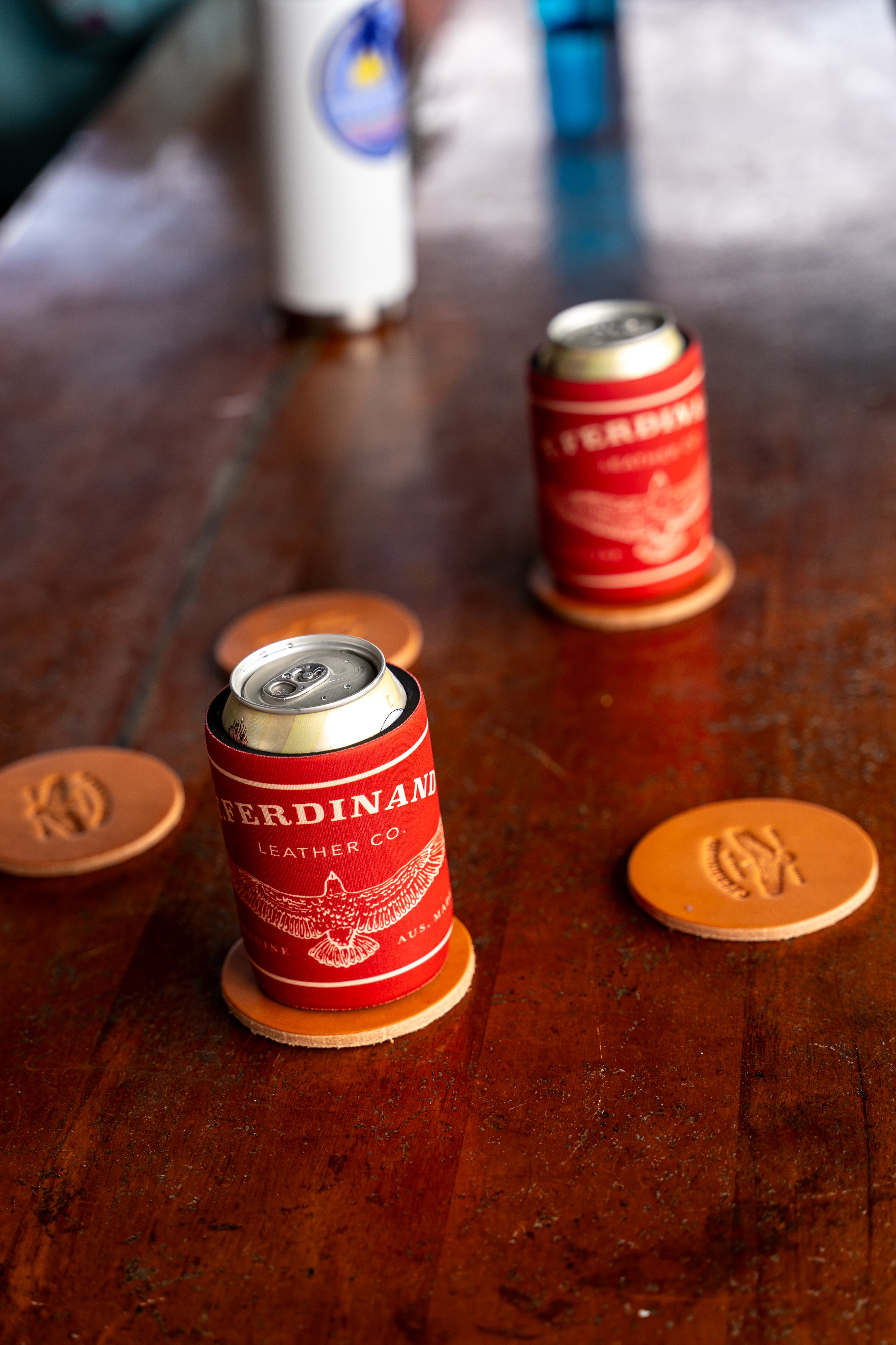 Leather Coasters SET OF 6